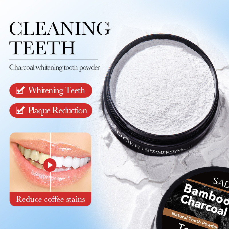 60g ฟันไวท์เทนนิ่งผง Activated - Activated Charcoal Powder บทวิจารณ์และราคา
