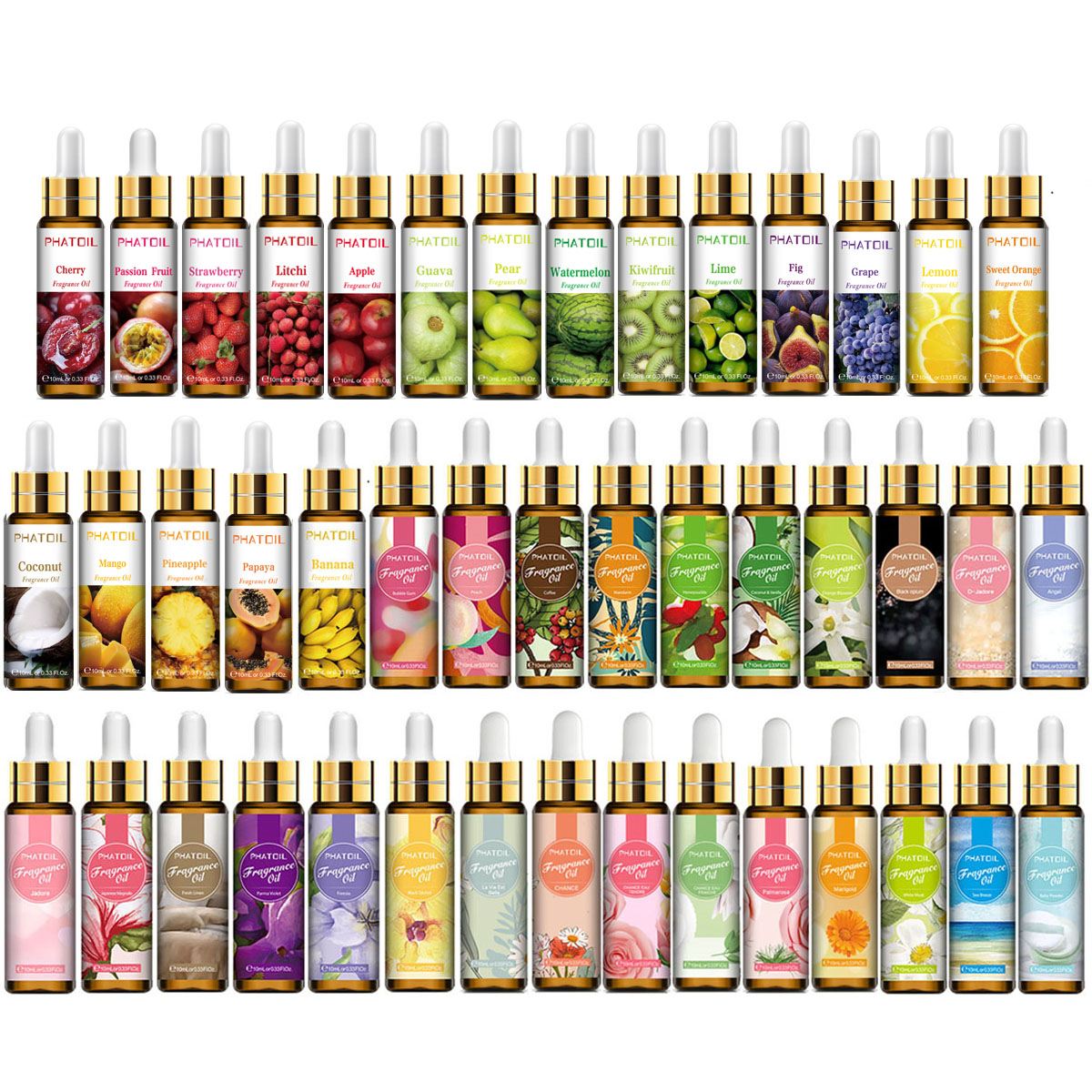 10ml ผลไม้บริสุทธิ์ดอกไม้ AROM - Soap Making Ingredients Natural บทวิจารณ์และราคา