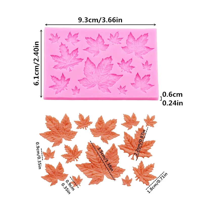 Maple Leaf ชุดแม่พิมพ์ซิลิโคนส - Soap Making Silicone Molds บทวิจารณ์และราคา