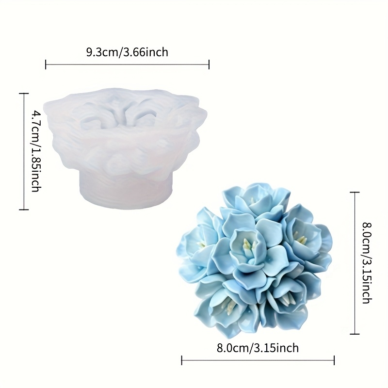 แม่พิมพ์ซิลิโคนเทียนดอกไฮเดรนเ - Soap Making Silicone Molds บทวิจารณ์และราคา