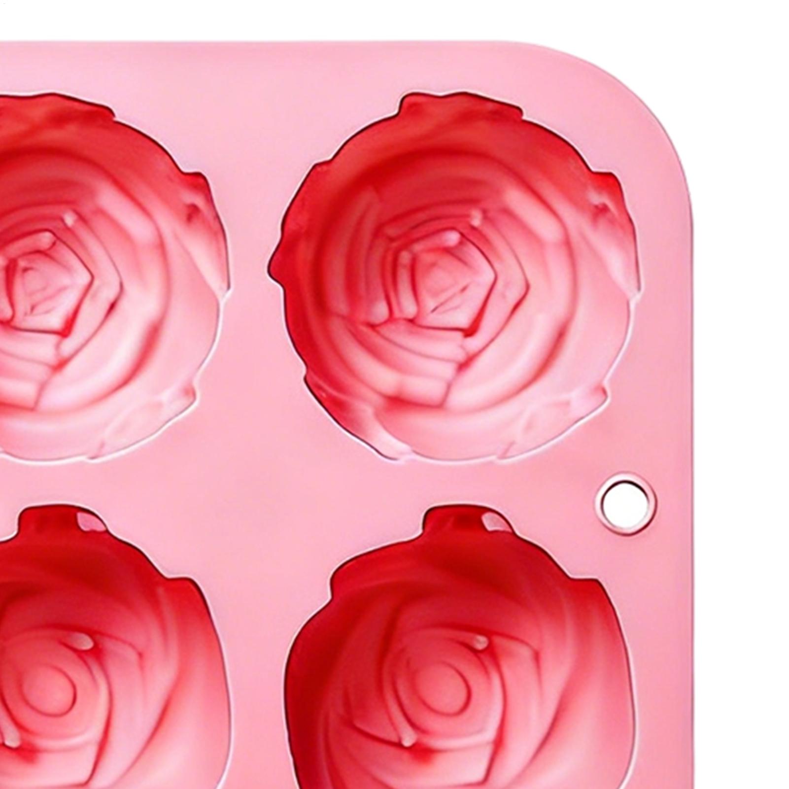แม่พิมพ์ซิลิโคนรูปดอกกุหลาบ 8  - Soap Making Diy บทวิจารณ์และราคา