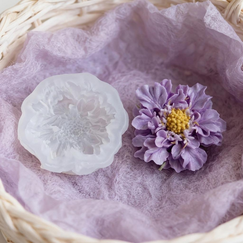 แม่พิมพ์ซิลิโคนรูปดอกไม้สีฟ้าแ - Soap Making Silicone Molds บทวิจารณ์และราคา