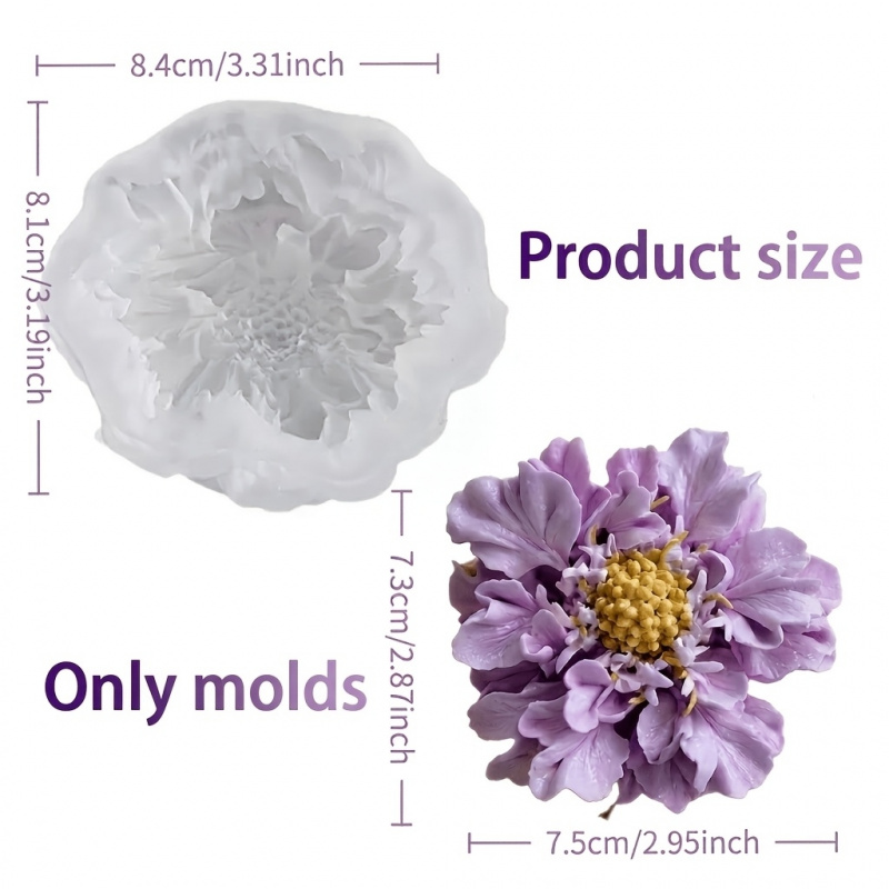 แม่พิมพ์ซิลิโคนรูปดอกไม้สีฟ้าแ - Soap Making Silicone Molds บทวิจารณ์และราคา