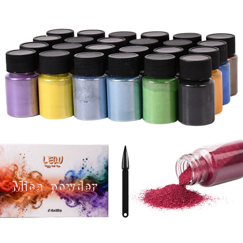 ผงไมก้าเปลี่ยนสี 24 สี: ผงเปลี - Mica Powder Colorant บทวิจารณ์และราคา